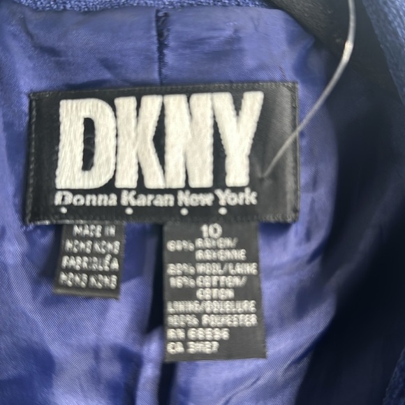 DkNy and Donna karan New York blue vantage blazer size 10 - Picture 8 of 12